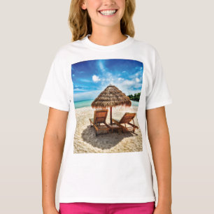 Camiseta Tumbonas en la playa