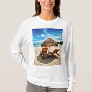 Camiseta Tumbonas en la playa