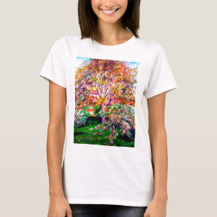 Camiseta Tumbonas Y Árboles De Manzana En Bloom Camille Pis