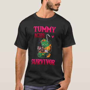 Camiseta Tummy Ache Sobreviviente dolor de estómago