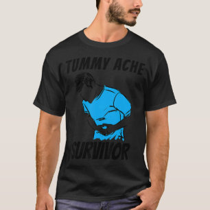 Camiseta Tummy Ache Survivor Humorístico
