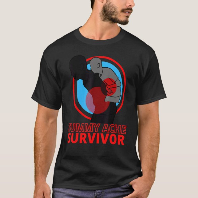 Camiseta Tummy Ache Survivor IBS Stomach Ache (Anverso)