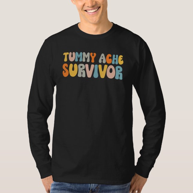 Camiseta Tummy Ache Survivor  Stomach Ache (Anverso)