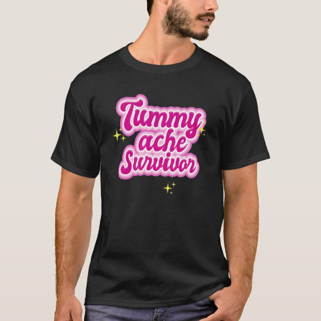 Camiseta Tummy Ache Survivor  Stomach Ache IBS 2 (Anverso)