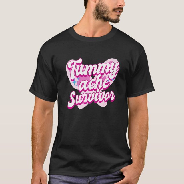 Camiseta Tummy Ache Survivor  Stomach Ache IBS  3 (Anverso)