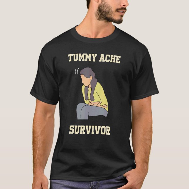 Camiseta Tummy Ache Survivor Stomachache (Anverso)