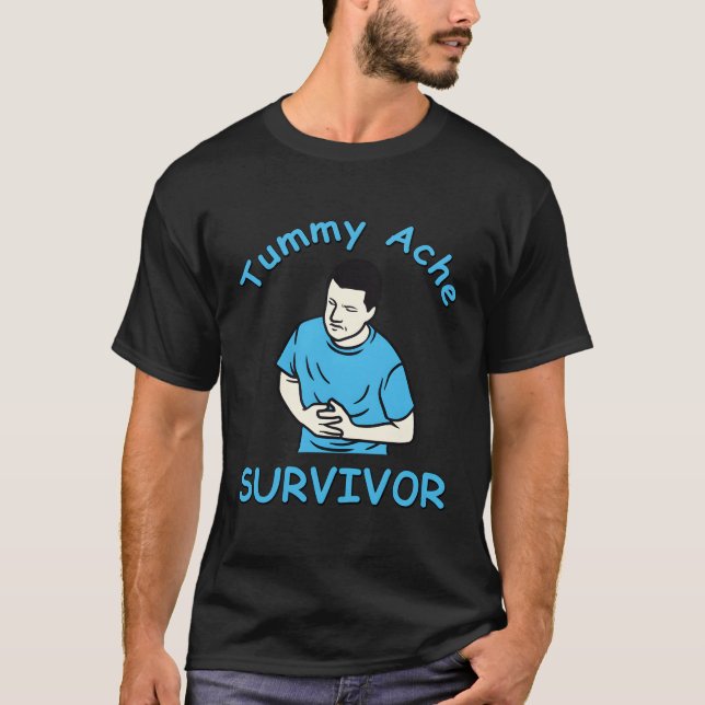 Camiseta Tummy Ache Survivor Stomachache Ibs (Anverso)