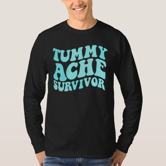 Camiseta Tummy Ache Survivor Stomachache   Kids Tummy Ache (Anverso)