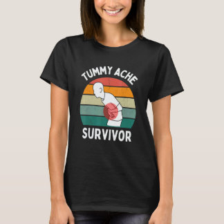Camiseta Tummy Ache Survivor Vintage Stomachache IBS Humor 