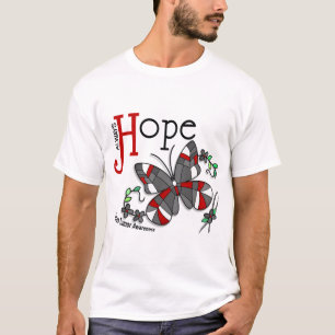 Camiseta Tumor cerebral de la mariposa del vitral