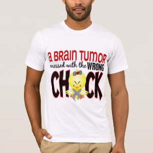 Camiseta Tumor cerebral ensuciado con el polluelo