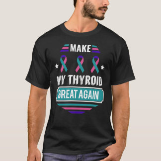 Camiseta Tumor tiroideo Sobreviviente Conciencia sobre el C