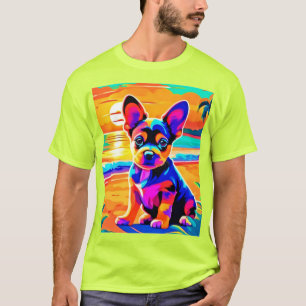 Camiseta Tumulto de Chihuahua en la playa del atardecer