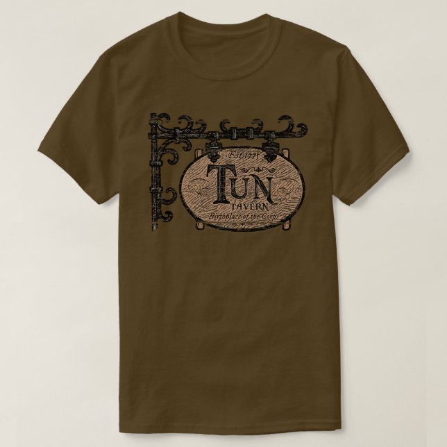 Camiseta Tun Tavern Lugar de nacimiento del Cuerpo de Marin (Diseño del anverso)