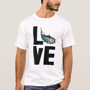 Camiseta Tuna Love Tee S Mujeres De Pescado En El Extranjer
