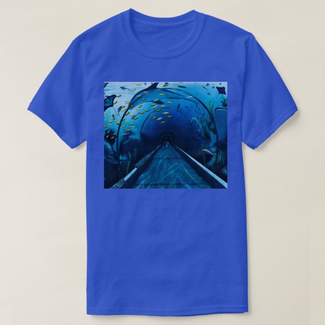 Camiseta Túnel acuario de TShirt clásico (Diseño del anverso)