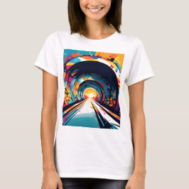 Camiseta Túnel con graffiti