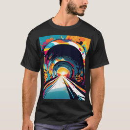Camiseta Túnel con graffiti