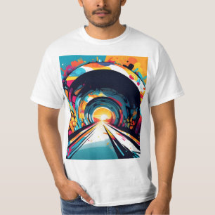 Camiseta Túnel con graffiti
