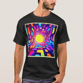 Camiseta Túnel Neon: Viaje psicodélico
