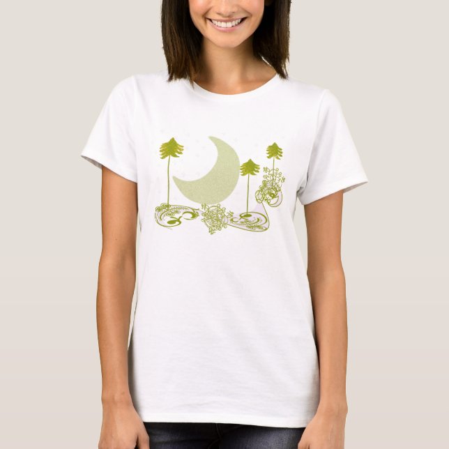 Camiseta Tunez De Árbol Verde Ritmo (Anverso)