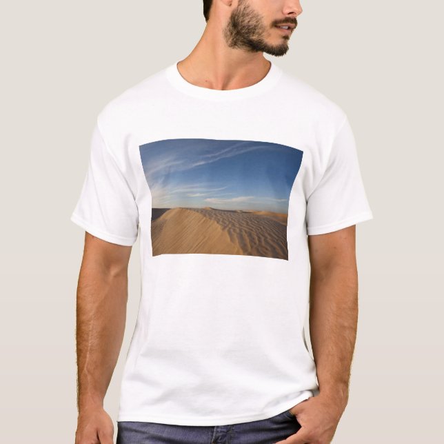 Camiseta Túnez, desierto del Sahara, Douz, gran duna, ocaso (Anverso)