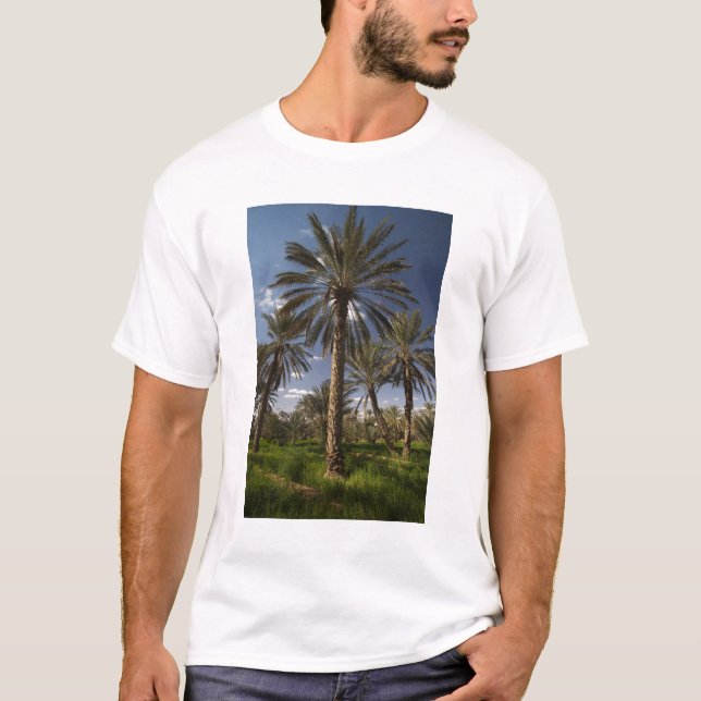 Camiseta Túnez, zona de Ksour, Ksar Ghilane, palmera datile (Anverso)