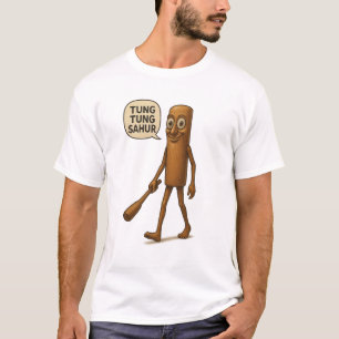 Camiseta tung tung tung sahur memes tiktok anomalía