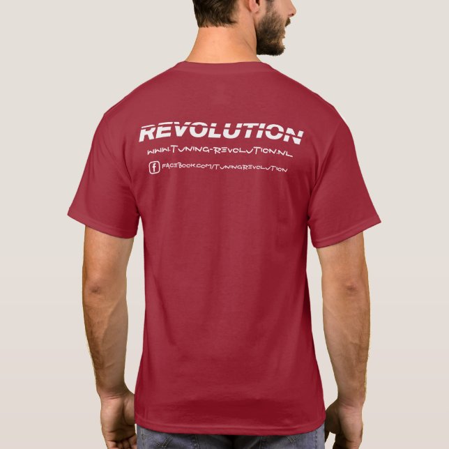 Camiseta Tuning Revolution - Witte tekst - Facebook (Reverso)
