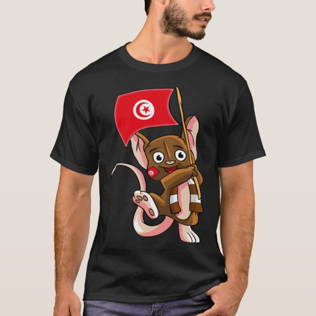 Camiseta Tunisia Fan Mouse (Anverso)