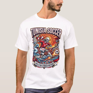 Camiseta Tunisia Fútbol Esqueleto Delantero Naciones Premiu