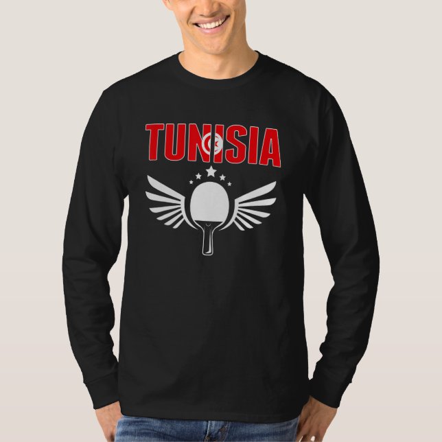Camiseta Tunisia Ping Pong  Tunisian Table Tennis Team Supp (Anverso)