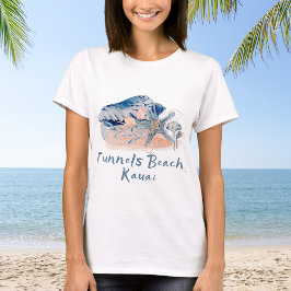 Camiseta Tunnels Beach Kauai Conchas