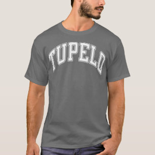 Camiseta Tupelo Mississippi MS Varsity Style White Textos 1