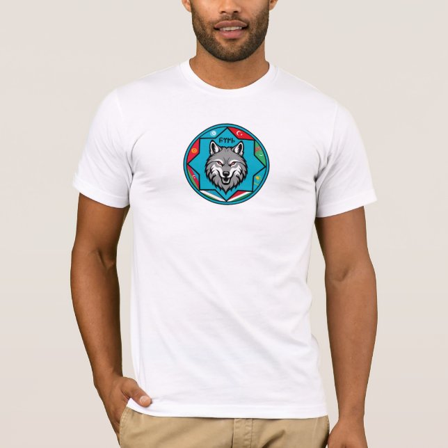 Camiseta Turan Flags Wolf Design (Anverso)