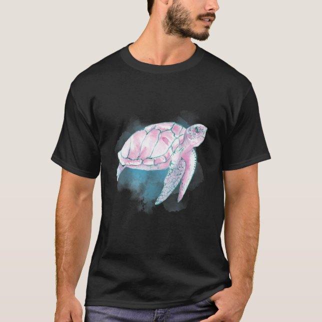 Camiseta Turba acuática criaturas del océano profundo y Li  (Anverso)