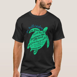 Camiseta Turba de mar verde de Hawái Sabiduría honu