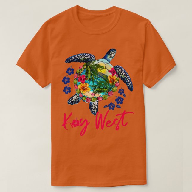 Camiseta Turba marina clave en el oeste de Florida Vacacion (Diseño del anverso)