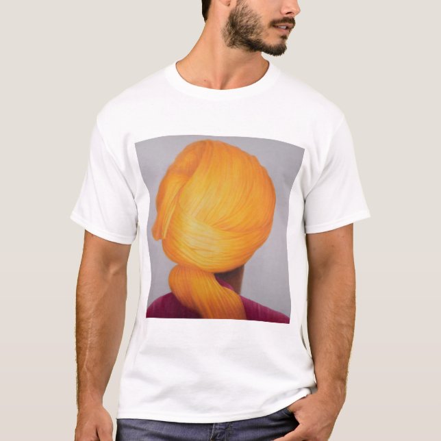 Camiseta Turbante grande del azafrán (Anverso)