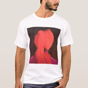 Camiseta Turbante rojo en sombra