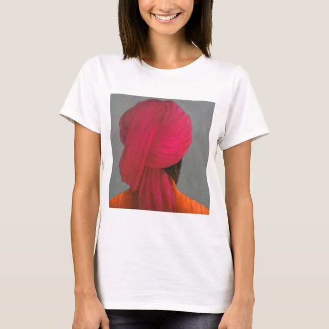 Camiseta Turbante rosado (Anverso)
