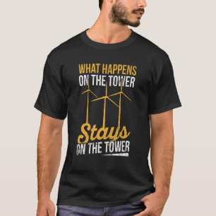 Camiseta Turbina De Viento Para Un Técnico De Servicio De T