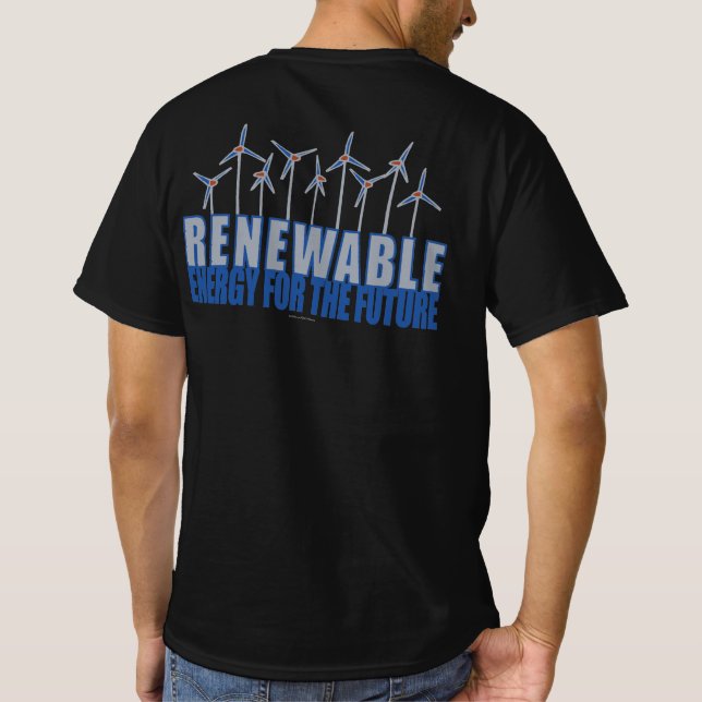 Camiseta Turbinas de energía eólica (Reverso)