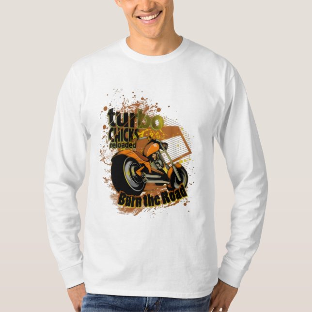 Camiseta Turbo Chicas Queman La Carretera (Anverso)