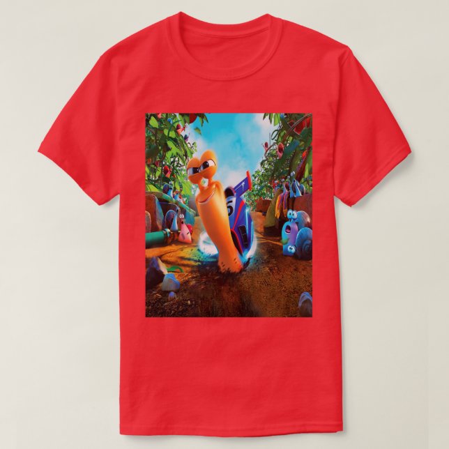 Camiseta turbo de caracteres de animación turbo vs hijo (Diseño del anverso)