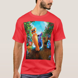 Camiseta turbo de caracteres de animación turbo vs hijo