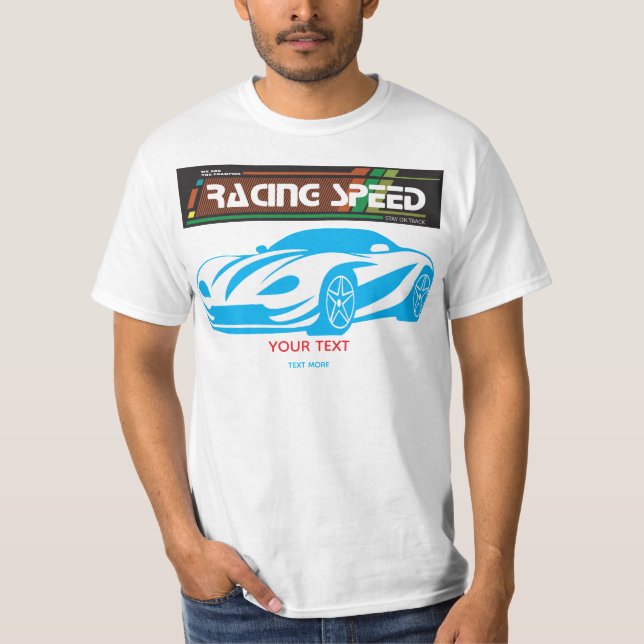 Camiseta Turbo Racing Speed Car – Performance Auto Art (Anverso)
