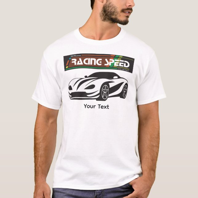 Camiseta Turbo Racing Speed Car – Performance Auto Art (Anverso)