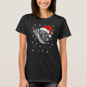 Camiseta Turbo Santa Hat Car Enthusiast Carreras Drifr