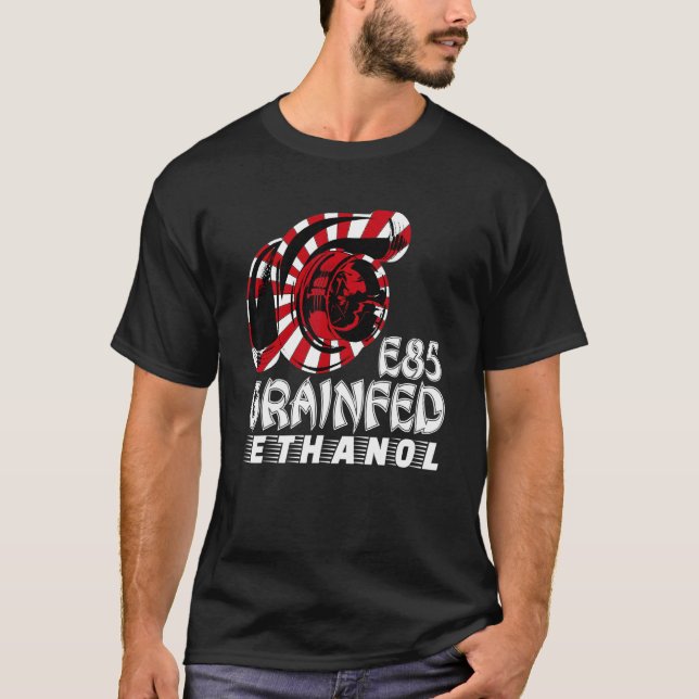 Camiseta Turbocharger Drag Racing Race Car Turbo Grain Fed  (Anverso)